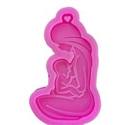 Christol Llavero Brillante Lactancia Materna Llavero Resina Molde DIY Artesanía Molde de Silicona UV Epoxy Molde Joyería Colgante Resina Fundición