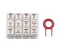 Christol Teclados Cherry MX Tester Sampler Teclados mecánicos Herramienta de prueba con extractor de teclas 12 teclas