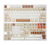 Christol Teclas de teclado de 143 teclas retro sellos temáticos teclas PBT sublimación Cherry Profile Keycaps para teclado mecánico Custom DIY Keycap