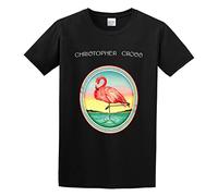 Christopher Cross Mens Camiseta Casual Cotton Unisex Black Tee Tops, Negro , L