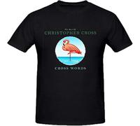 Christopher Cross Words Men tee Shirts Black 3XL