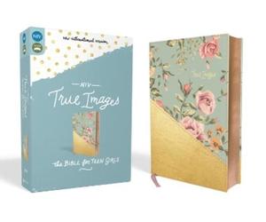 Christopher D. Huds NIV, True Images Bible, Leathersoft, Teal/Go (de piel falsa)
