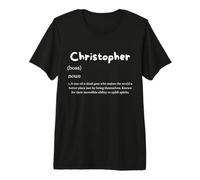 Christopher Definition Personalized Name Costume For Chris Camiseta Premium