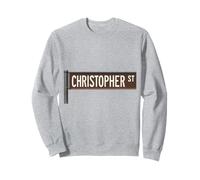 Christopher St NYC - Letrero de calle para hombres, mujeres y niños Sudadera