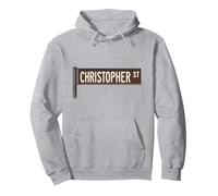 Christopher St NYC - Letrero de calle para hombres, mujeres y niños Sudadera con Capucha