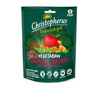 Christopherus Galleta vegetariana crujiente, manzana con lentejas, aperitivo para perros sin cereales, 125 g