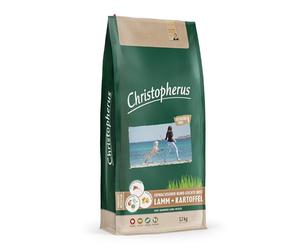 Christopherus Light Grainfree - Alimento Completo para Perros Adultos con sobrepeso o Baja Actividad, alimento seco, Cordero + Patata, tamaño de la croqueta: 1 cm, Perro Adulto, 12 kg