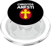 Christos Anesti Pascha Huevo Rojo Griego Pascua Tsougrisma PopSockets PopGrip para MagSafe