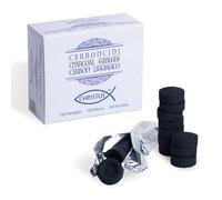 Christus - 100 Carbones para Incienso y Narguile Ø 33 mm - 100% Naturales, No Tóxicos - Encendido Rápido para Incienso Aromático, Granos, Resinas, Hojas, Palo Santo
