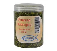 Christus - Incienso Litúrgico en Grano Pino Delicado, Paquete de 300g para una Fragancia Duradera y 100% Natural | Purifica, refresca, relaja y revitaliza el Ambiente