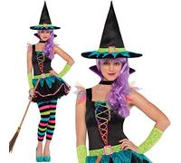 Christy's 997500 Neon Witch - Disfraz para adolescentes, 12-14 años , color/modelo surtido
