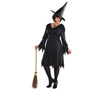 Christys London Disfraz de Bruja Negra para Mujer en Varias Tallas para Halloween