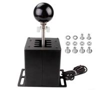 Chroavel Kit de palanca de cambios H para Logitech serie de volante de carreras en PC, accesorios esenciales para jugadores serios (7 velocidades+R-HB039)