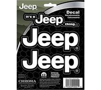Chroma 009991 Jeep It's a Jeep Thing Stick Onz Calcoman a Blanca