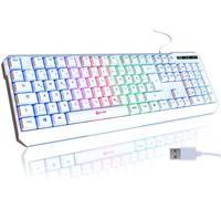 Chroma Teclado Gaming Alemán QWERTZ con Cable USB, RGB, Resistente al Agua