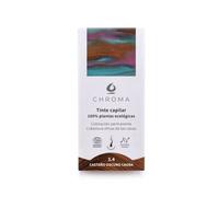 Tintes Chroma BIO Castaño Medio Caoba 3.4 - 100g - Coloración Natural en Polvo sin Amoníaco - Cubre Canas - Tinte Vegano con Ingredientes Botánicos - Brillo, Suavidad y Cuidado