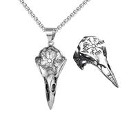 CHROMACRAFT 1 Collar Y 1 Anillo, Joyería De Elemento Cuervo, Joyería Retro, Joyería De Moda, Joyería Estilo Punk