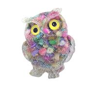 CHROMACRAFT 1 Pieza De Adornos Tallados De Búho, Artesanías De Animales, Adornos para Automóviles, Adornos De Diseño Creativo, Lindos Adornos De Animales