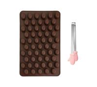 CHROMACRAFT 1 Pieza De Molde De Silicona para Granos De Café, 1 Clip para Bocadillos, Molde para Dulces Y Chocolate, Mini Clip para Cubitos De Hielo.