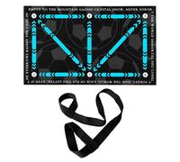 CHROMACRAFT 1 Tapete De Entrenamiento De Fútbol Y 1 Correa, Accesorios De Entrenamiento De Fútbol, Tapete De Fútbol Antideslizante, Tapete De Fútbol Rectangular