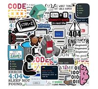 CHROMACRAFT 100 Pegatinas con Temática De Programador, Pegatinas Creativas Personalizadas, Que Se Pueden Utilizar para Decorar Esquís, Equipaje Y Ordenadores Portátiles.