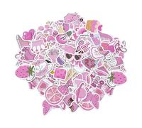 CHROMACRAFT 100 Uds. Pegatinas Rosas, Pegatinas Bonitas De Dibujos Animados, Pegatinas De Niñas, Decoración, Pegatinas para Álbum De Recortes De Equipaje DIY, Pegatinas Divertidas
