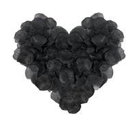 CHROMACRAFT 1200 Pétalos de Rosa Negra, Pétalos de Rosa Simulados, Pétalos Decorativos, Utilizados Para Confesión Romántica, Día de San Valentín, Aniversario, Accesorios de Decoración de Bo