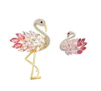 CHROMACRAFT 2 Broches De Flamencos, Broches Modernos Y Creativos, Broches De Pedrería, Broches Elees, Broches De Regalo