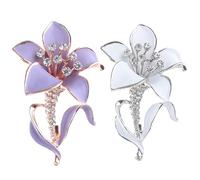 CHROMACRAFT 2 Broches De Flores, Broches De Moda, Broches Decorativos para Mujer, Broches Vintage, Complementos De Vestir