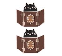 CHROMACRAFT 2 Broches De Gatos, Lindos Broches De Dibujos Animados, Broches De Metal Versátiles, Se Pueden Usar para Decorar Ropa, Mochilas Y Sombreros.