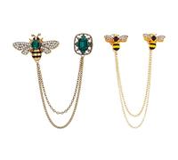 CHROMACRAFT 2 Broches En Forma De Abeja, Broches De Metal Vintage, Broches De Vestir, Complementos De Vestir, Broches Elees