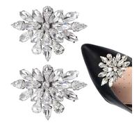CHROMACRAFT 2 Clips Para Zapatos Para Mujer, Clips Para Zapatos De Cristal Para Tacones Altos, Clips Decorativos Brillantes Para Zapatos, Elees Accesorios Para Zapatos De Mujer