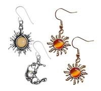 CHROMACRAFT 2 Pares De Pendientes De Girasol, Pendientes Vintage, Pendientes De Moda, Pendientes Coles, Pendientes De Mujer