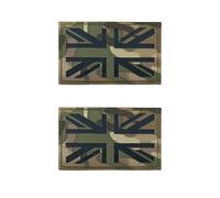 CHROMACRAFT 2 Pegatinas De Camuflaje De Bandera Británica, Parches De Bandera Británica, Insignias De Bordado con Patrón De Bandera, Pegatinas Británicas Personalizadas Creativas