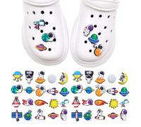 CHROMACRAFT 40 Piezas Accesorios Para Zapatos De La Serie Astronauta, Accesorios Para Zapatos Creativos, Accesorios Para Zapatos Para Niños, Accesorios Para Zapatos De La Serie Astronauta