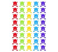 CHROMACRAFT 40 Piezas De Juguetes De Rana Que Rebotan, Juguetes De Rana De Plástico, Juguetes Creativos para Niños, Juguetes De Presión con Los Dedos