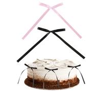 CHROMACRAFT 50 Piezas De Adornos De Lazo, Adornos para Pasteles, Adornos para Pasteles Simples Y Lindos, Adornos para Pasteles para Mujeres