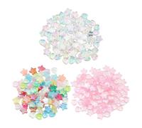 CHROMACRAFT 600 Cuentas, Cuentas De Amor De Estrella, Cuentas De Colores con Agujeros, Accesorios De Joyería Artesanal DIY, Collar, Pulsera, Decoración De Cuentas Sueltas