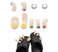 CHROMACRAFT 7 Piezas De Accesorios Para Zapatos Con Punta Simulada, Divertidos Accesorios Decorativos Para Zapatos, Conjunto De Accesorios Creativos Para Zapatos