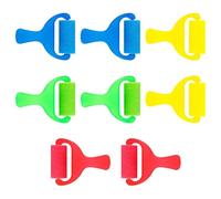 CHROMACRAFT 8 Piezas De Cepillos De Rodillo De Esponja, Cepillos con Mango De Plástico, Herramientas De Pintura, Accesorios De Pintura para Niños, Accesorios para Manualidades DIY