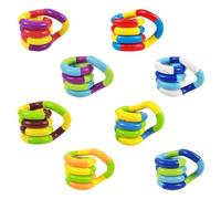 CHROMACRAFT 8 Piezas De Juguetes De Cuerda Giratoria Versátiles, Juguetes Creativos, Juguetes para Aliviar El Estrés, Juguetes Interesantes, Juguetes Compactos Y Ligeros