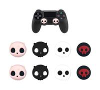 CHROMACRAFT 8 Uds. De Teclas con Agarre De Calavera, Teclas De Silicona, Decoraciones para Consolas De Juegos, Accesorios para Joystick De Consola De Juegos
