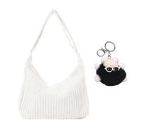 CHROMACRAFT Bolso De Hombro Ajustable y Cole De Pana, Casual Simple Para Mujer