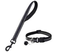 CHROMACRAFT Correa para Mascotas De 1 Pieza Y Collar Reflectante De 1 Pieza, Correa Resistente Al Desgaste, Accesorios De Viaje para Mascotas, Entrenamiento con Correa para Perros