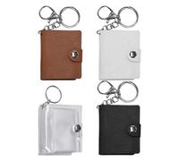 CHROMACRAFT Llavero Mini Álbum De Fotos De 4 Piezas, Llavero Personalizado, Llavero De Fotos De Bolsillo, Álbum De Fotos Portátil, Regalo para Familiares Y Parejas