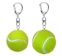 CHROMACRAFT Llaveros De Tenis De 2 Piezas, Llaveros Creativos, Regalos para Actividades Deportivas, Llaveros para Aficionados Al Tenis, Llaveros Decorativos
