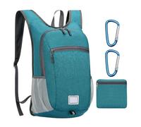 CHROMACRAFT Mochila De 1 Pieza Y Mosquetones De Exterior De 2 Piezas, Mochila Plegable, Mochila Portátil, Mochila para Deportes Al Aire Libre, Mochila Impermeable