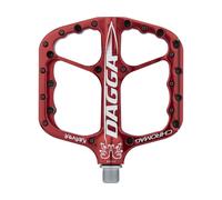 Chromag Pedales de plataforma Dagga rojo one_size
