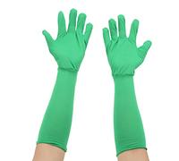 Chromakey Guantes de Pantalla Verde, 1 Par de Efectos Invisibles Fondo Chroma Keying Guantes Verdes para Fotografía de Pantalla Verde Foto Video, 55x12cm