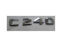 Chrome 3D ABS Plástico Car Trunk Letras traseras Insignia Emblema Calcomanía Calcomanía Adecuada for Mercedes Benz Clase C C240